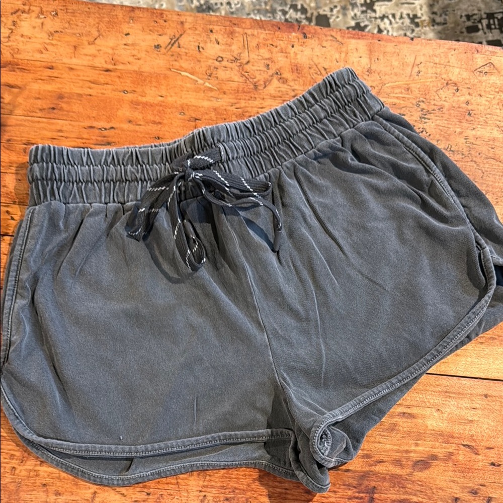 Forever 21 Gray High Waist Shorts with Elastic Waistband